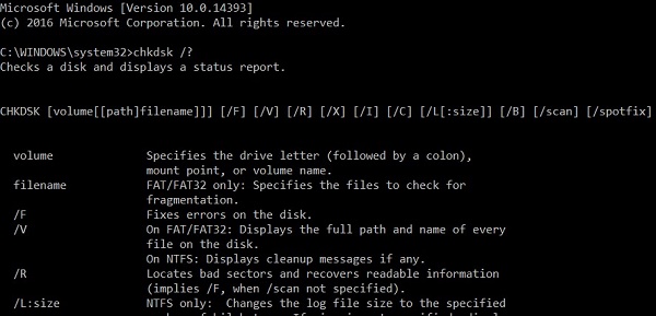 CHKDSK -- built in utility to fix and repair hard drive errors