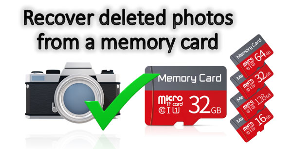 How to recover deleted photos from a memory card
