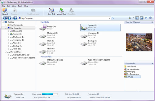 RS File Recovery software