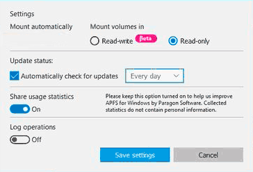 APFS file system