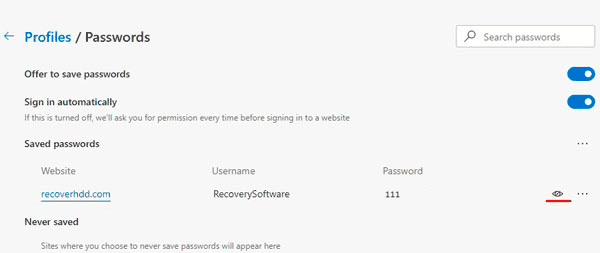 How to view where saved passwords are located in Yandex, Google Chrome, Mozilla FireFox, Opera and Microsoft Edge browsers