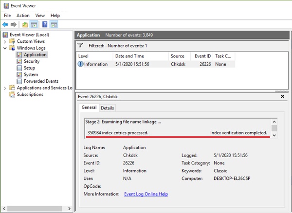 CHKDSK -- built in utility to fix and repair hard drive errors