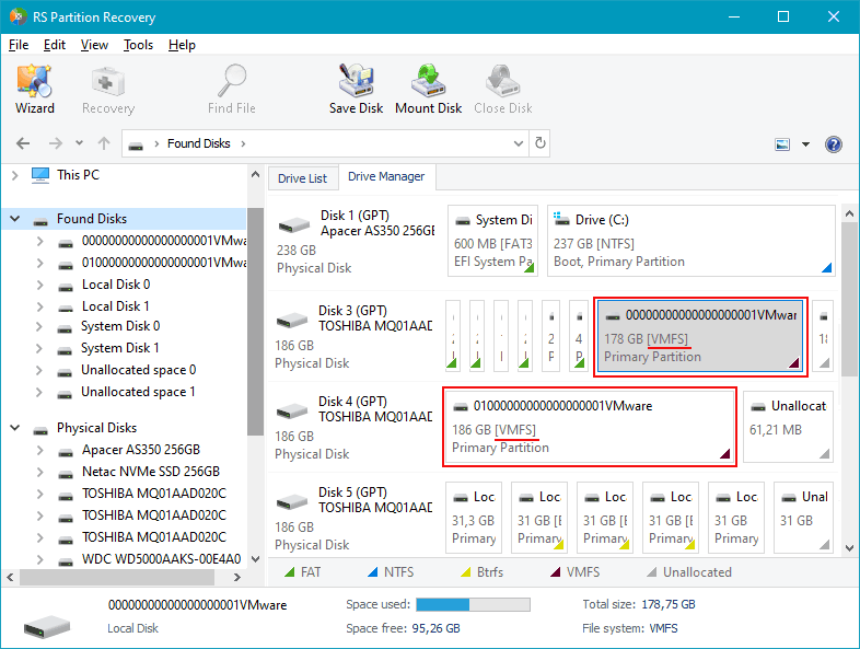 How to recover data from VMFS