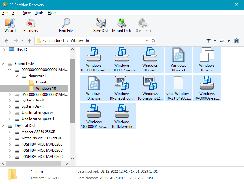 How to recover data from a VMWare vSphere ESXi virtual machine