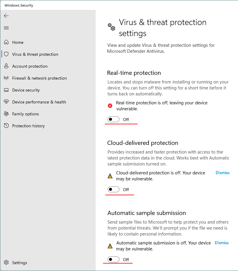 How to disable Windows 11 Defender