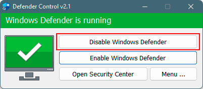 How to disable Windows 11 Defender