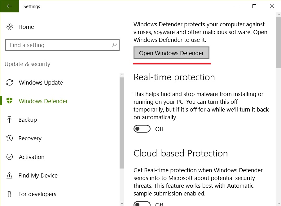 How to recover files deleted by Windows Defender