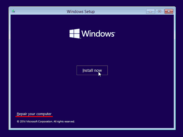 reinstall windows 10 bootloader