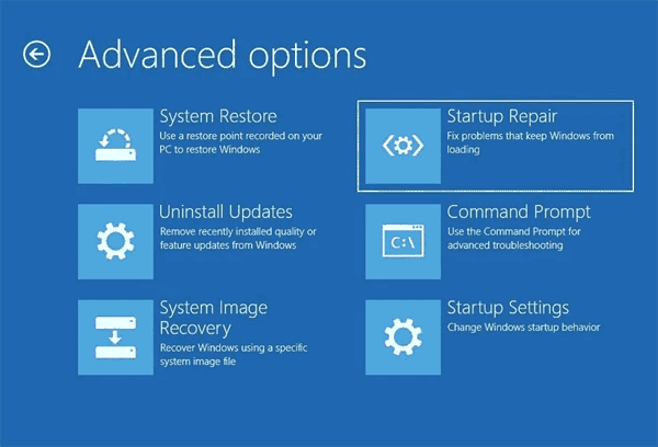 Come riparare il bootloader EFI in Windows 10