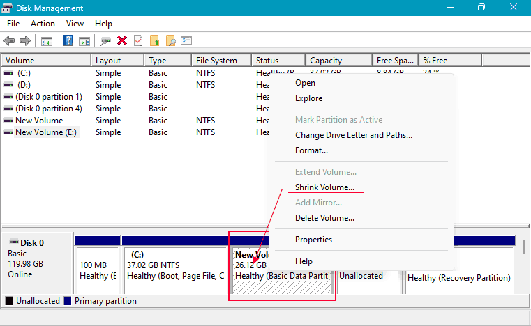 Extend Volume Not Active in Windows 11