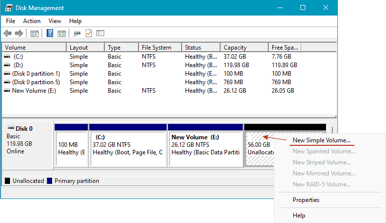 Extend Volume Not Active in Windows 11