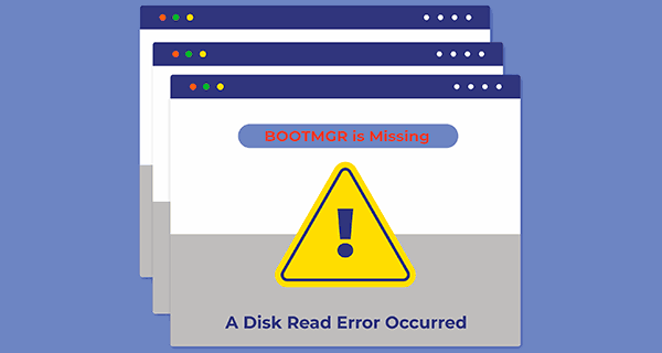 How to fix “A disk read error occurred” or “BOOTMGR is Missing” errors