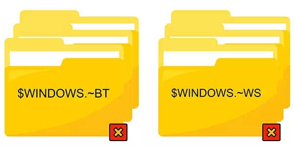 “$WINDOWS.~BT”, “$WINDOWS.~WS” and other folders that can be deleted