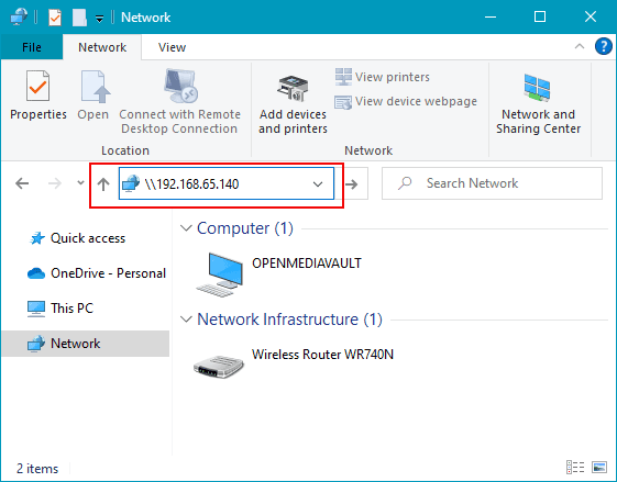 How to connect a NAS in Windows