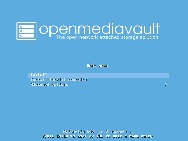 Installing OpenMediaVault