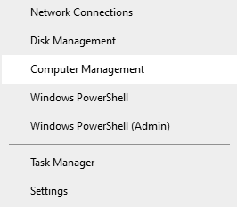 Opening Computer Management