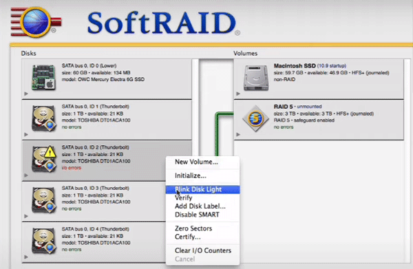 Creating Software RAID in Mac OS