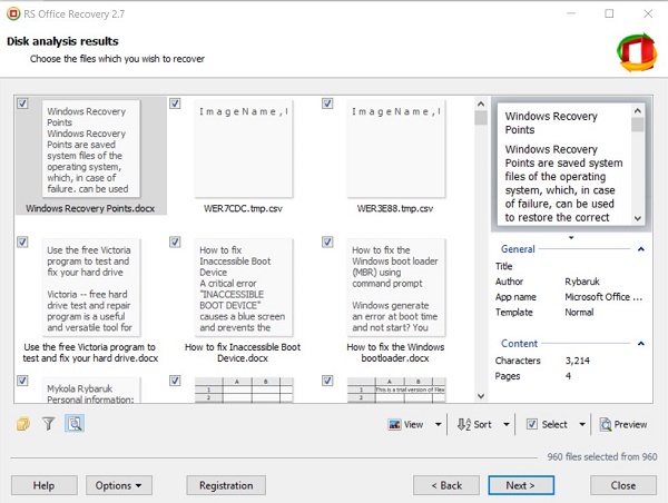 recover damaged Microsoft Word documents