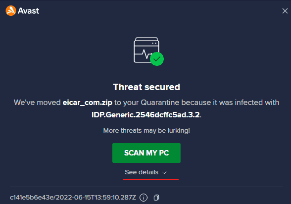 Threat secured -- see details