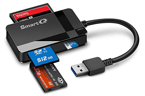 Card reader for recovering deleted photos from memory cards