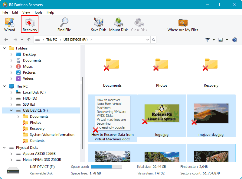 Deleted files from flash drives, how to restore