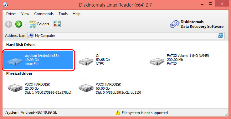 for android instal DiskInternals Linux Recovery 6.18.0.0