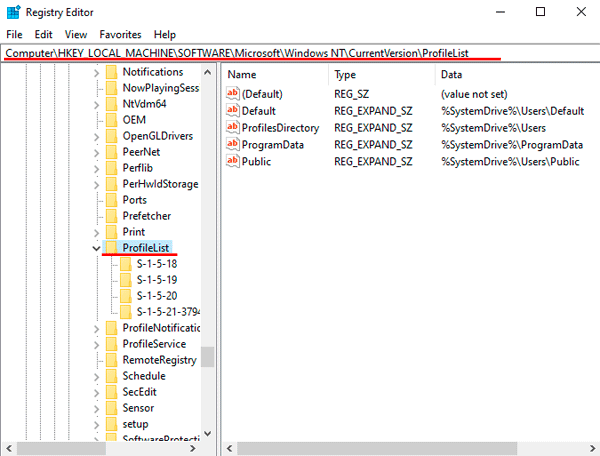 How to rename a user data folder in Windows 10