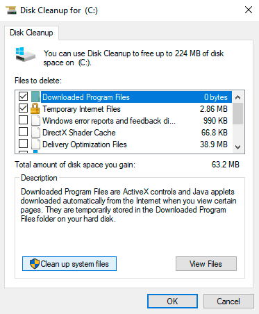Windows Disk Cleaning - safely deleting files