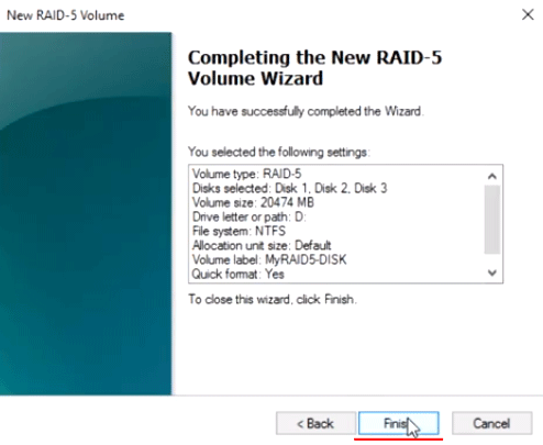 Confirming the array parameters