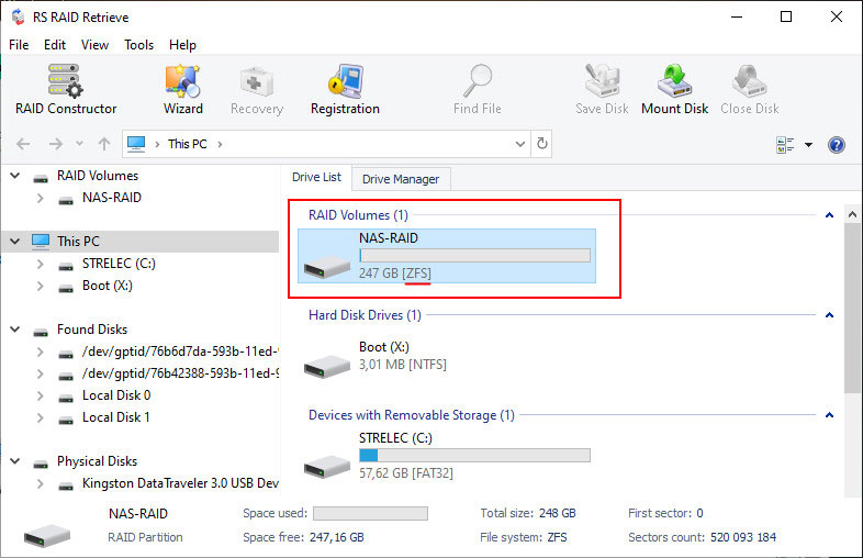 ZFS RAID Data Recovery