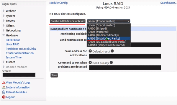 Creating the software RAID in Linux Creating the software RAID in Linux