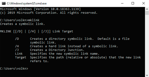 Using Symbolic and Hard Links in Windows