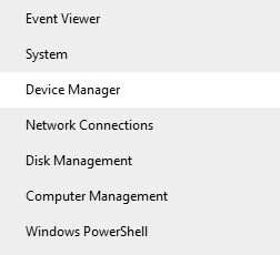 Starting device manager