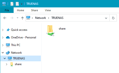 How to mount NAS folder in windows vista