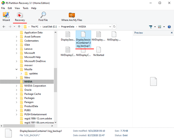 How to recover data from an unallocated space on a drive