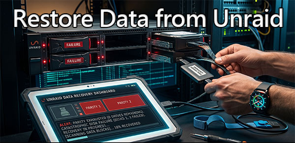 How to restore data from an Unraid array when parity limits are exceeded