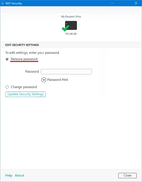 set password on wd my passport for mac