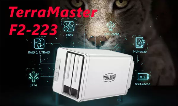 TerraMaster F2-223 2ベイ NAS Amazon.com: TERRAMASTER F2-223 2Bay NAS Storage – High Performance