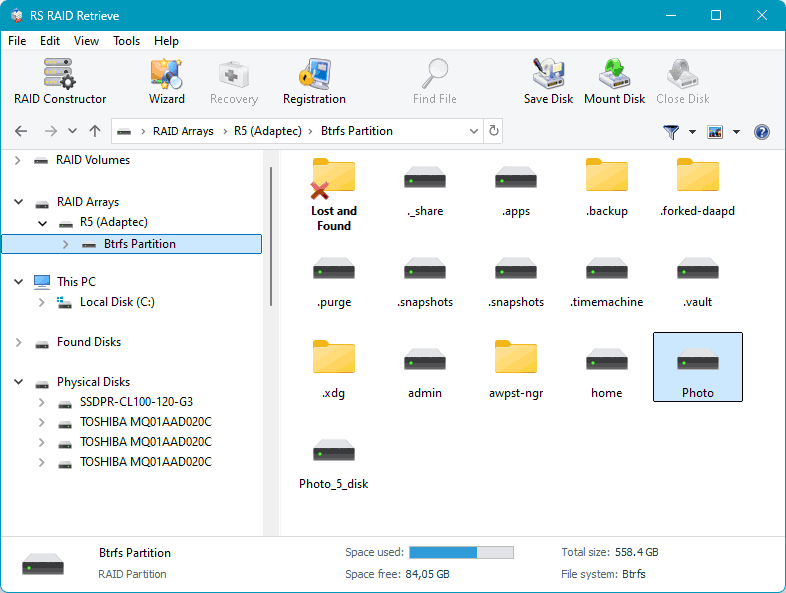 RS RAID Retrieve - Preview recoverable files RS RAID Retrieve - Preview recoverable files