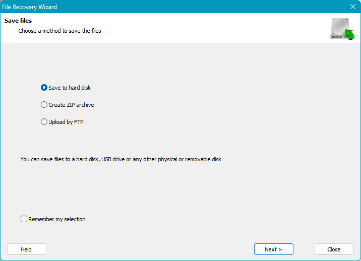 RS RAID Retrieve - Save Recovered Files RS RAID Retrieve - Save Recovered Files